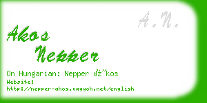 akos nepper business card